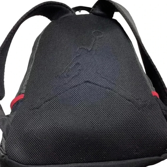 Nike Air Jordan Jumpman Elephant Print Backpack Black Gray Red Laptop Storage - Picture 6 of 9